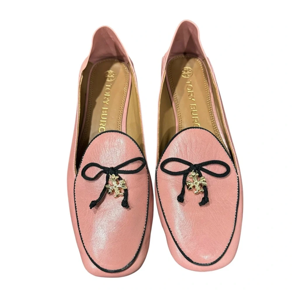 Tory Burch Charm Loafers Flats Rosa